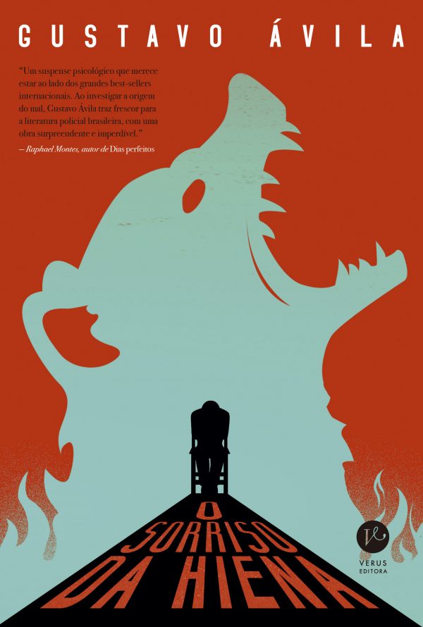 Capa do livro "O sorriso da hiena", de Gustavo Ávila.